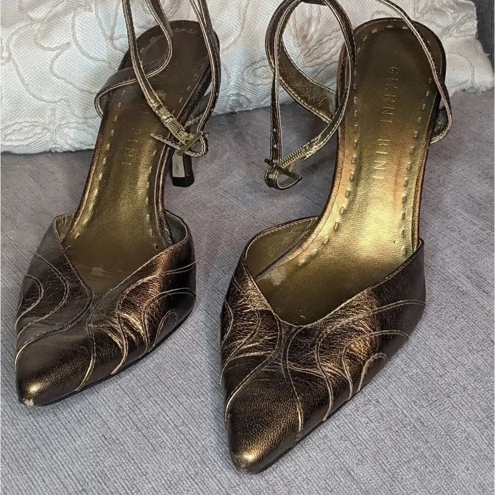 Gianni Binni copper heel sz. 6.5